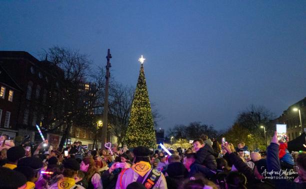 Watford Town Centre Christmas lights switched on at spectacular Winterfest event