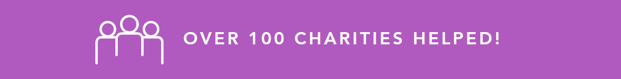 Over 100 charities helped banner