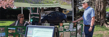 A Friends of Cassiobury Park stall