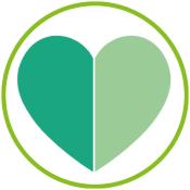 Green heart graphic