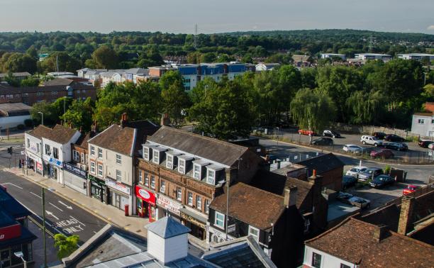 Aerial Lower High Street