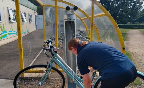 Cycling station at kgv 2