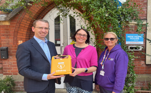 Mayor s fund defibrillator - New Hope